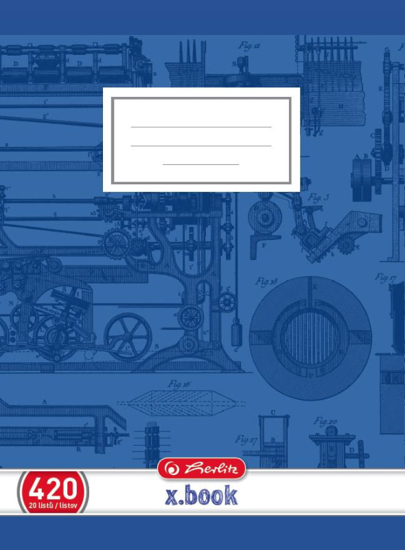 Školní sešit Herlitz 420 A4/20 listů, čistý