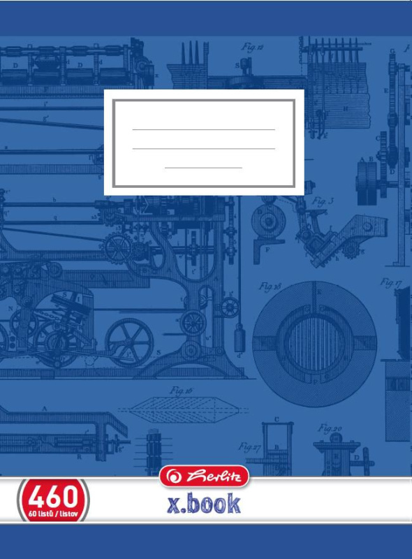 Školní sešit Herlitz 460 A4/60 listů, čistý