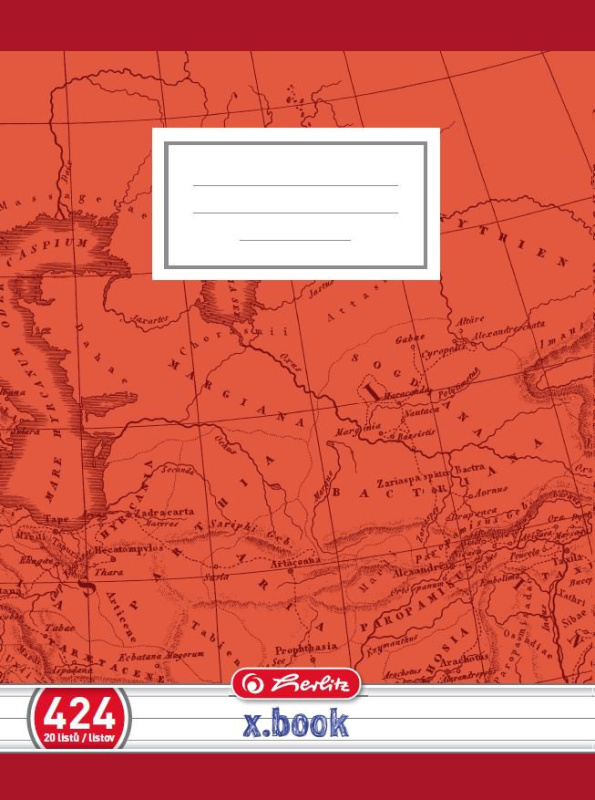 Školní sešit Herlitz 424 A4/20 listů, linka s okrajem