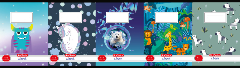 Sešit školní 513 Herlitz, A5/10ls - mix motivů