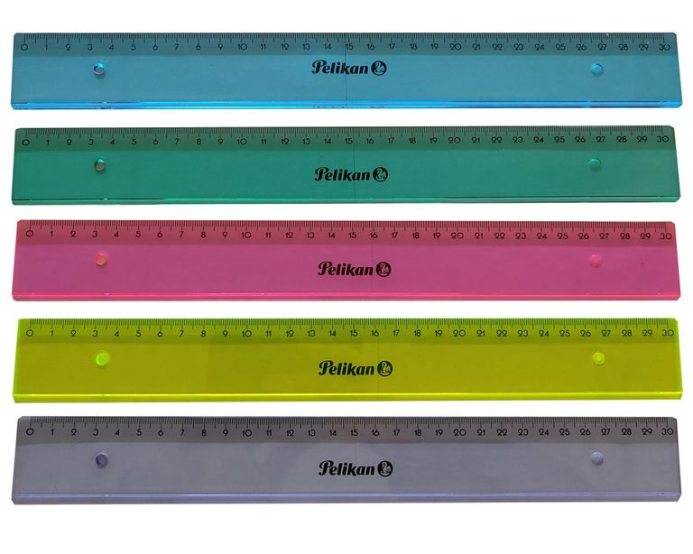 Pravítko Pelikan 30 cm plastové - mix barev
