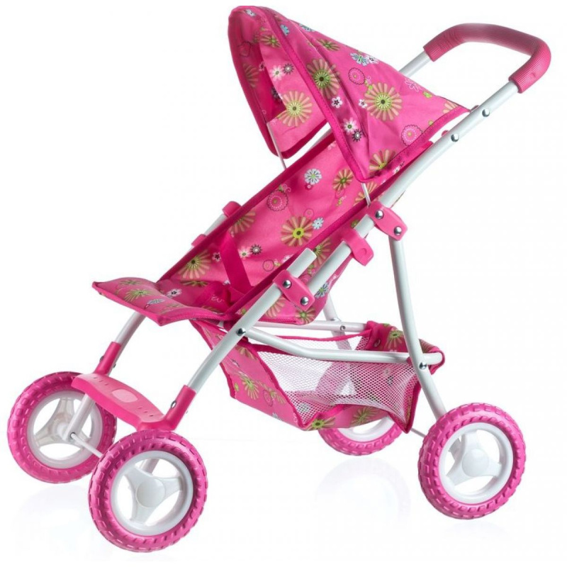 Teddies 47344 pro panenky sportovní se stříškou kov/plast 58x36x625cm v krabici