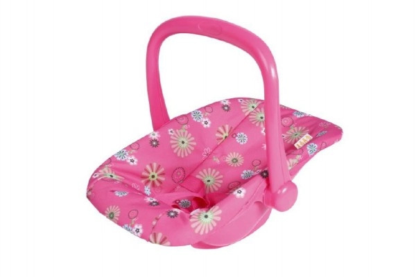 Teddies nosítko/autosedačka s látkovým potahem pro panenky
