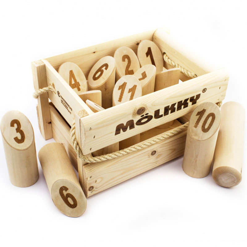 Mölkky - dřevěné venkovní kuželky