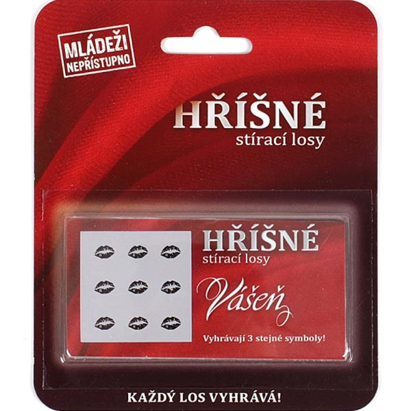 Hříšné stírací losy Vášeň - hra z kategorie Party hry