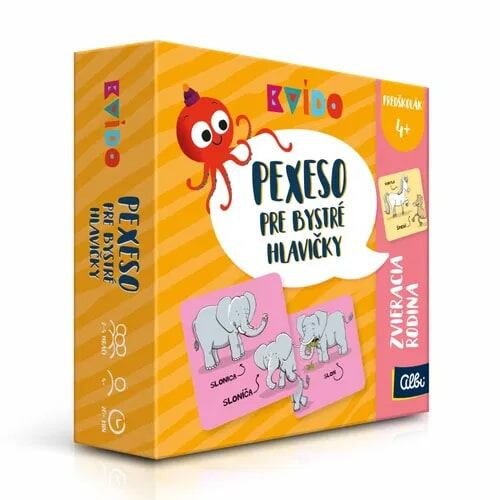 Albi Kvído - Pexeso pre bystré hlavičky Zvieracia rodina SK