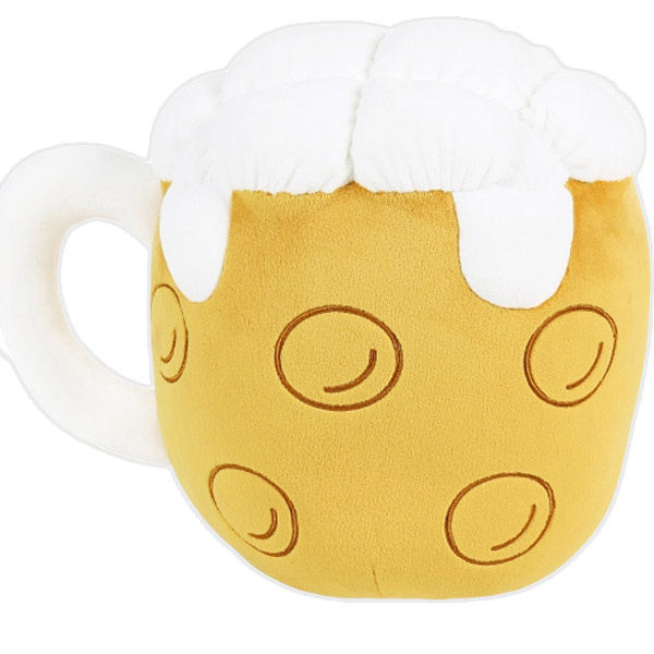 Plyšový polštář pivo