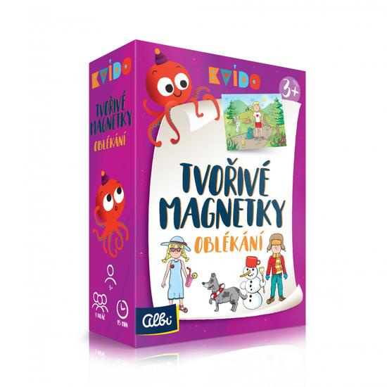 Albi Kvído Tvořivé magnetky Oblékání 3+