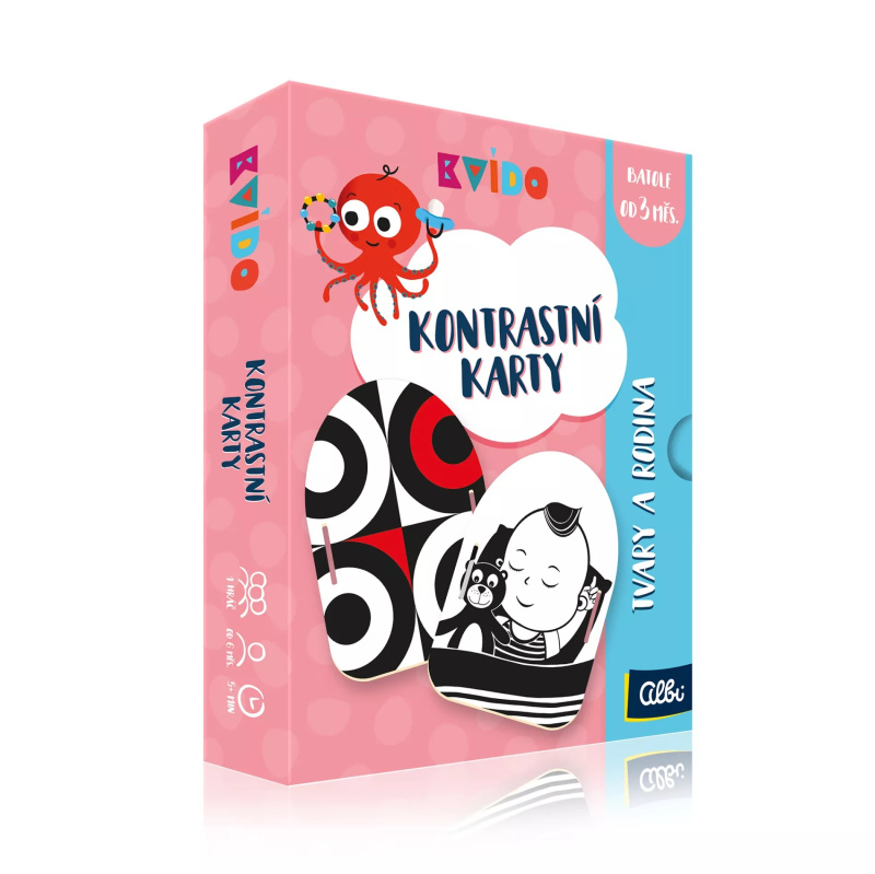 Kvído - Kontrastní karty pro děti
