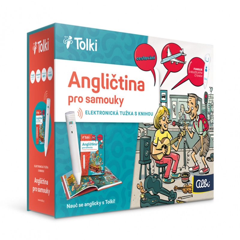 Kouzelné čtení pro dospělé - Albi tužka 2.0 a Angličtina pro samouky Tolki