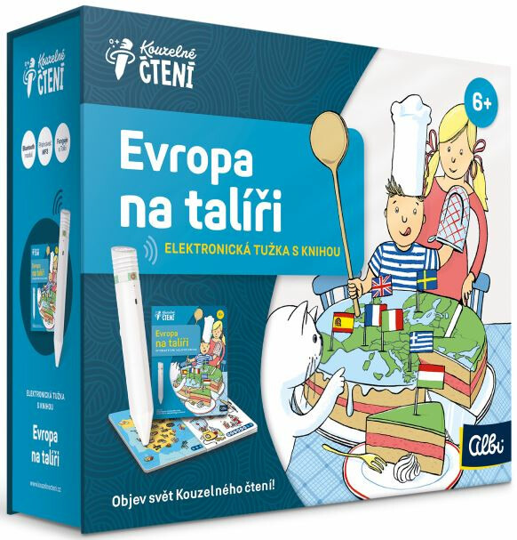 Albi Kouzelné čtení Albi tužka 2.0 a Evropa na talíři