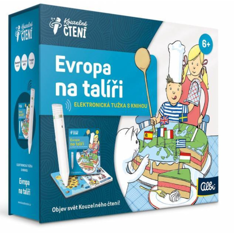 Albi Kouzelné čtení Albi tužka 2.0 a Evropa na talíři