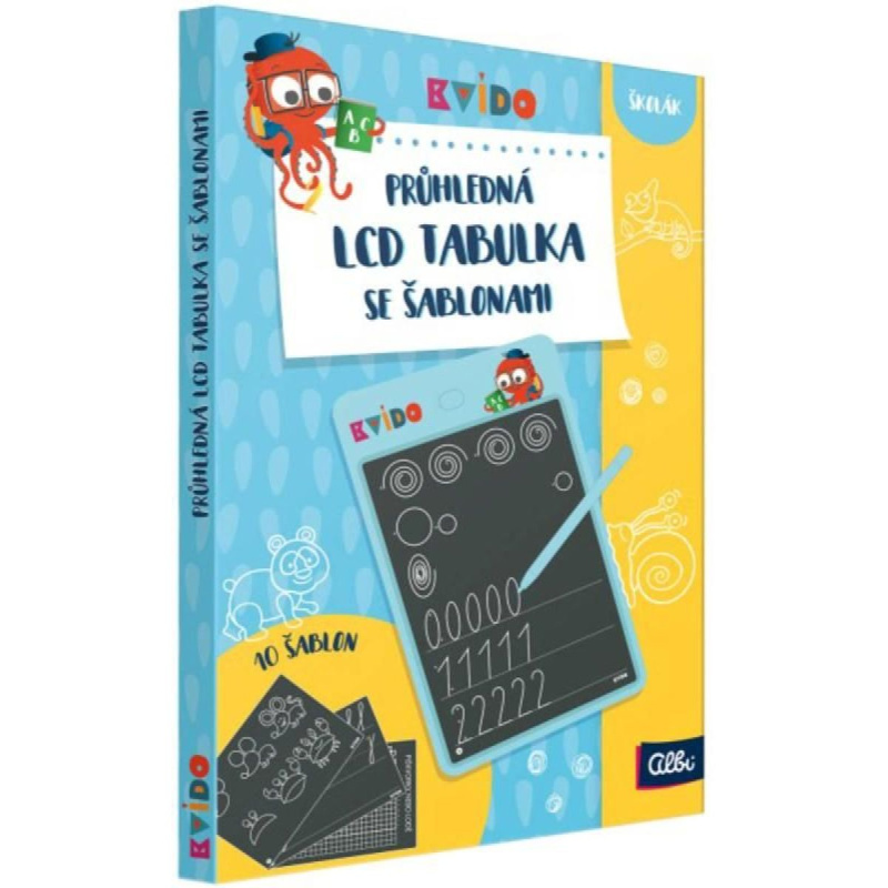 Albi Kvído - LCD kreslicí tabulka se šablonami