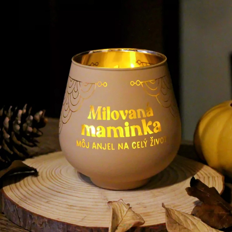 Zrcadlový svícen - Krásné Vánoce Albi