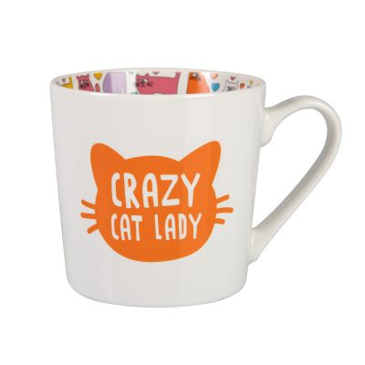 Hrnek s potiskem - Crazy cat lady Albi