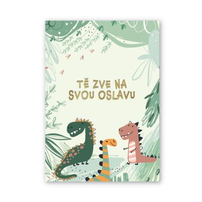 Pozvánky na oslavu Dinosaurus 6 ks Albi