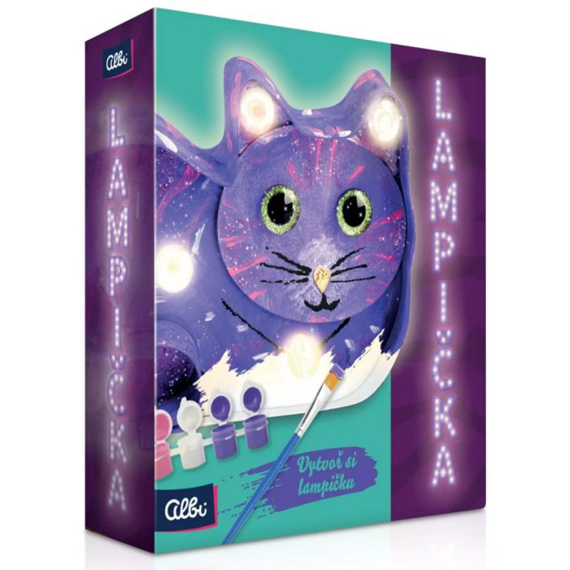 DIY Lampička - Kočka Albi