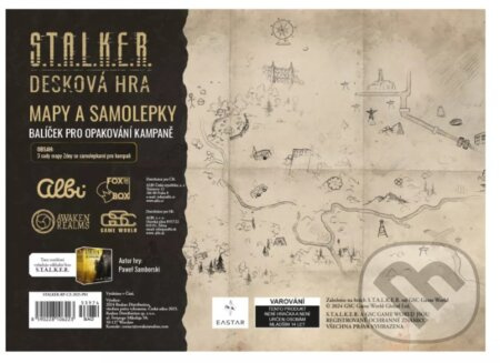 Stalker - Sada náhradních samolepek a map Albi