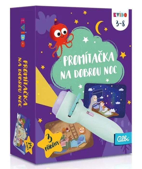 Fialová promítačka na dobrou noc - Kvído Albi