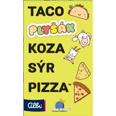Taco, plyšák, koza, sýr, pizza Albi