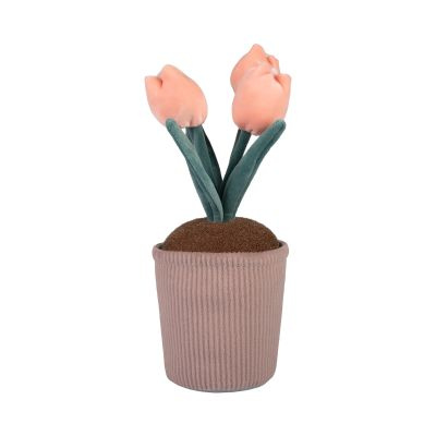 Maxi plyšová květina - Růžové tulipány Albi