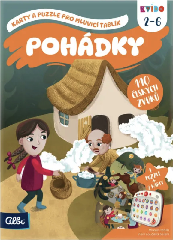 ALBI Kvído pohádky karty a puzzle pro mluvicí tablík
