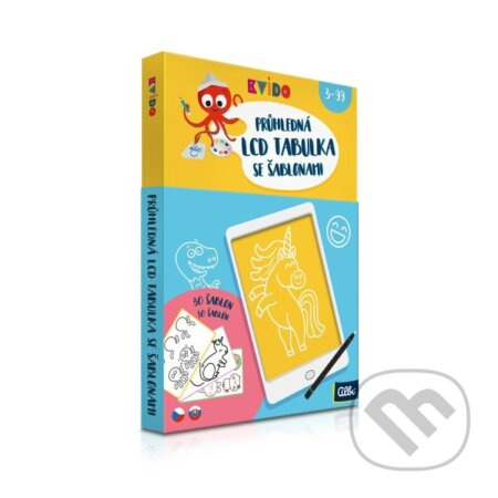 Průhledná LCD tabulka se 30 šablonami - Kvído Albi