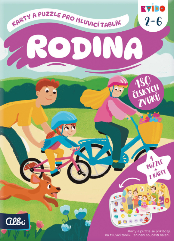 Kvído - Rodina: Karty a puzzle pro Mluvicí tablík 2 ALBI