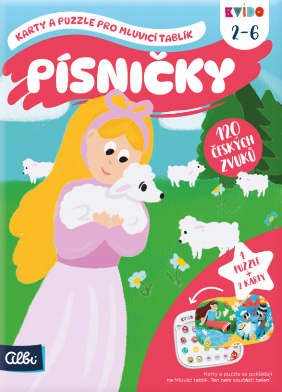 Kvído - Písničky 2 - Karty a puzzle pro Mluvicí tablík 2 ALBI