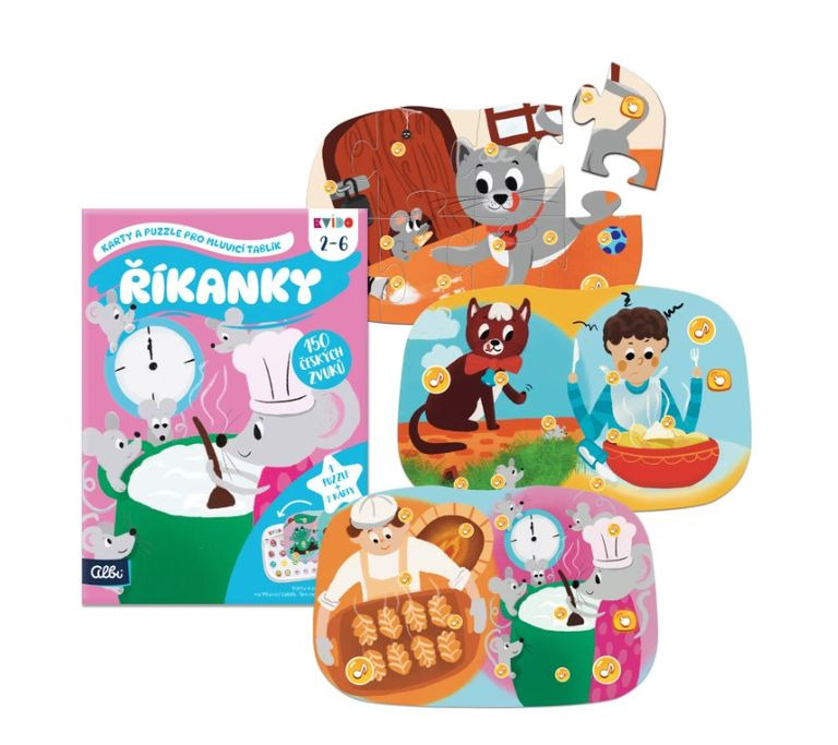 Kvído - Říkanky 2 - karty a puzzle pro Mluvicí tablík 2 ALBI