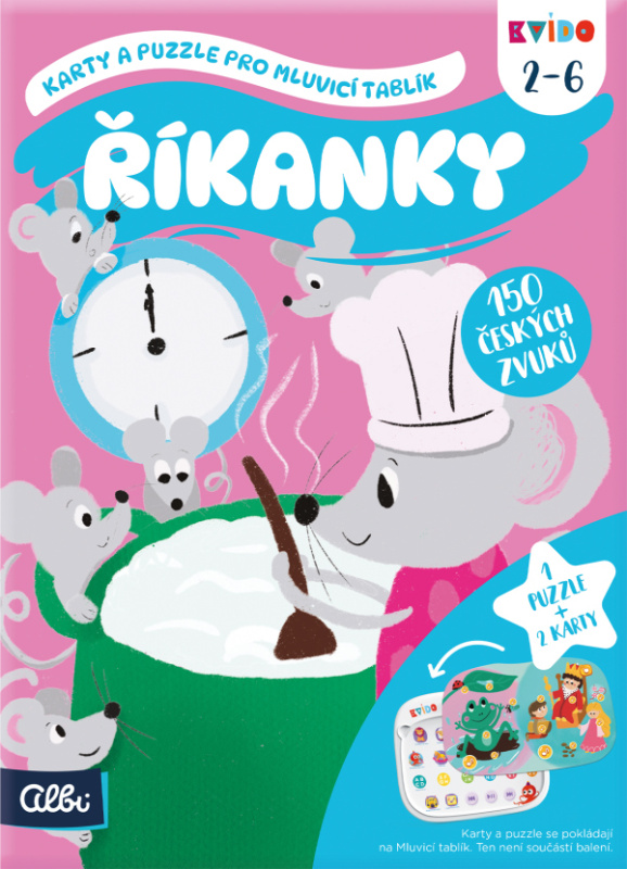 Kvído - Říkanky 2 - karty a puzzle pro Mluvicí tablík 2 ALBI