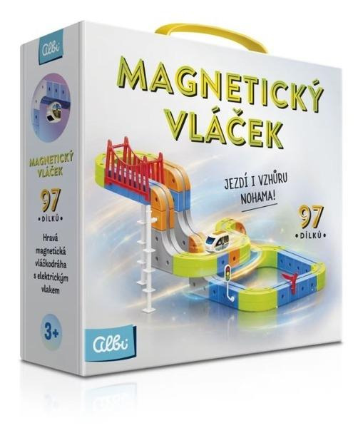 Magnetická stavebnice – Elektrický vláček 97 dílků ALBI