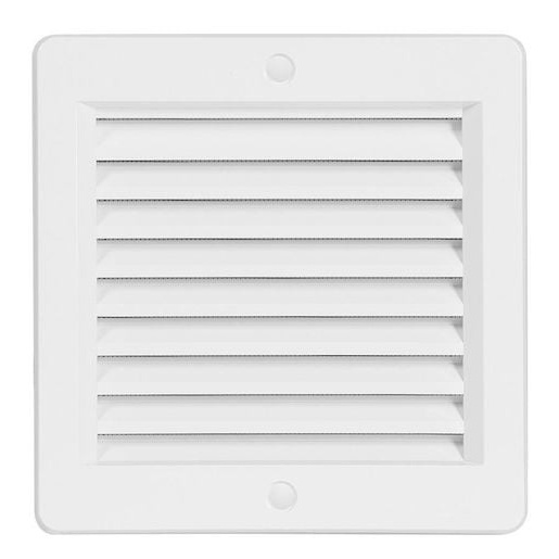 Mřížka větrací se sítí HACO VM 150×150 mm bílá