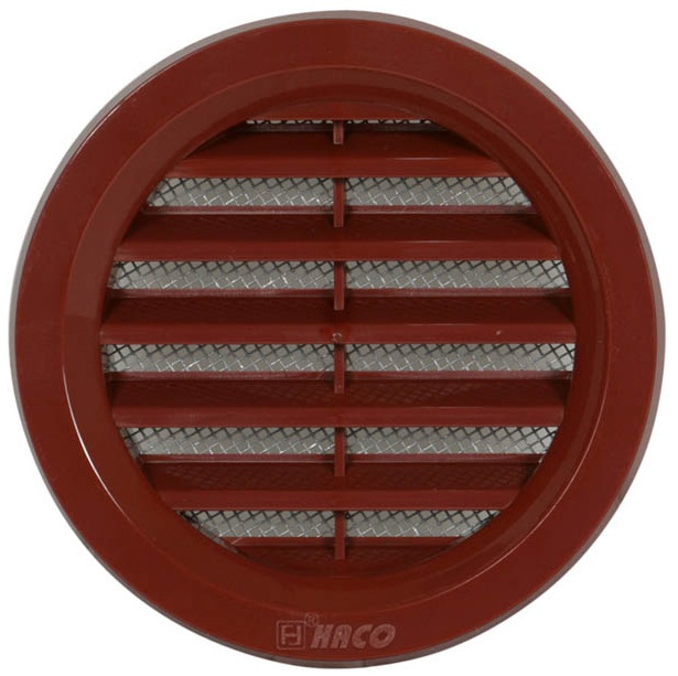 Mřížka větrací se sítí HACO VM 75 mm hnědá