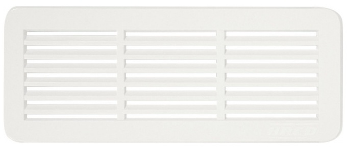 Mřížka větrací dveřní HACO VM 150×60 mm bílá
