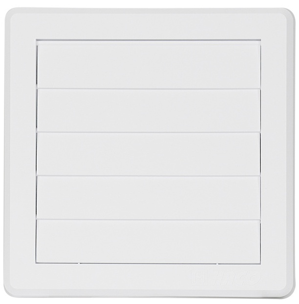 Mřížka větrací gravitační HACO VM G 175×175/125 mm bílá