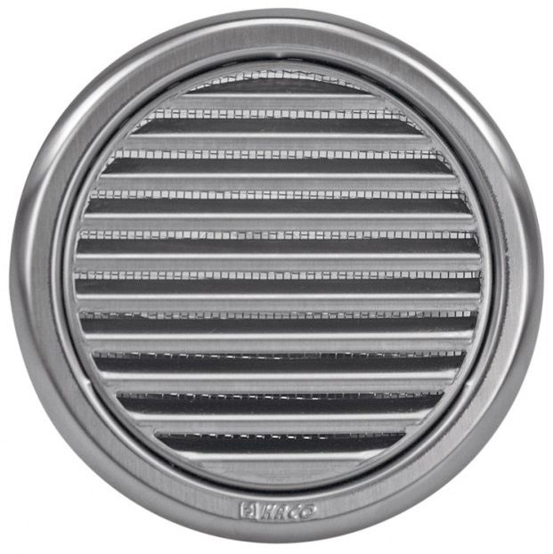Mřížka větrací se sítí HACO NVM 125 mm nerez