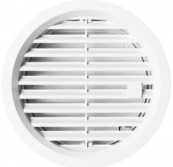 Mřížka větrací uzavíratelná HACO VM U 125 mm bílá