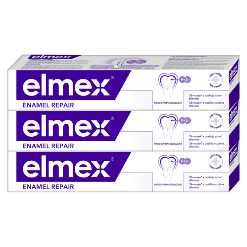 Elmex Repair Enamel Repair zubní pasta 3x75 ml