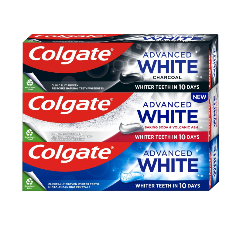 Colgate Advanced White Mix Trio bělicí zubní pasta