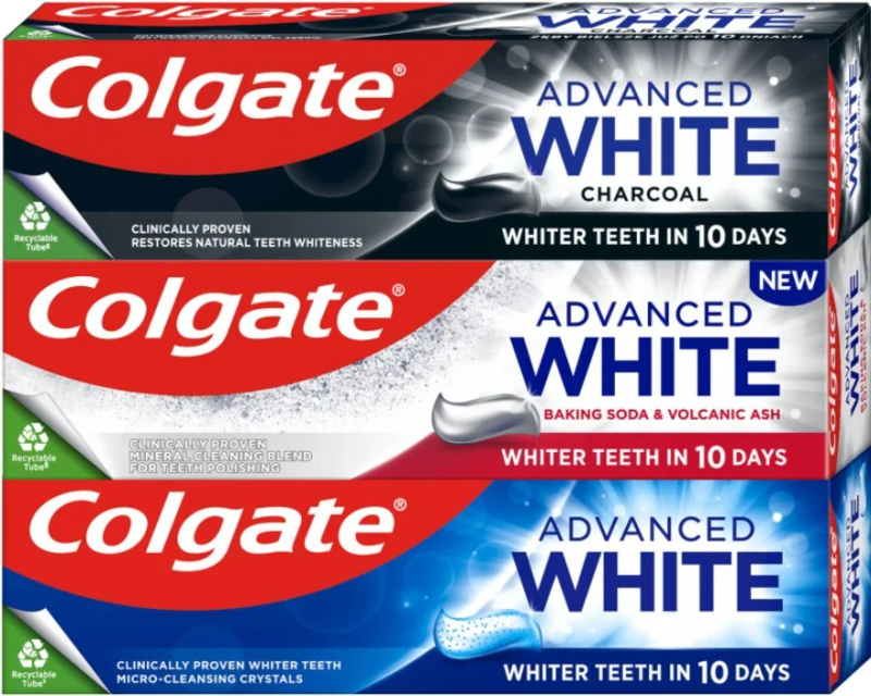 Colgate Advanced White Mix Trio bělicí zubní pasta