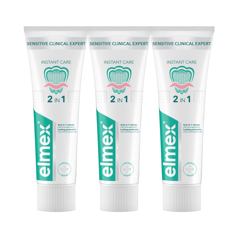 Elmex Sensitive Clinical Expert zubní pasta pro citlivé zuby 3x75 ml