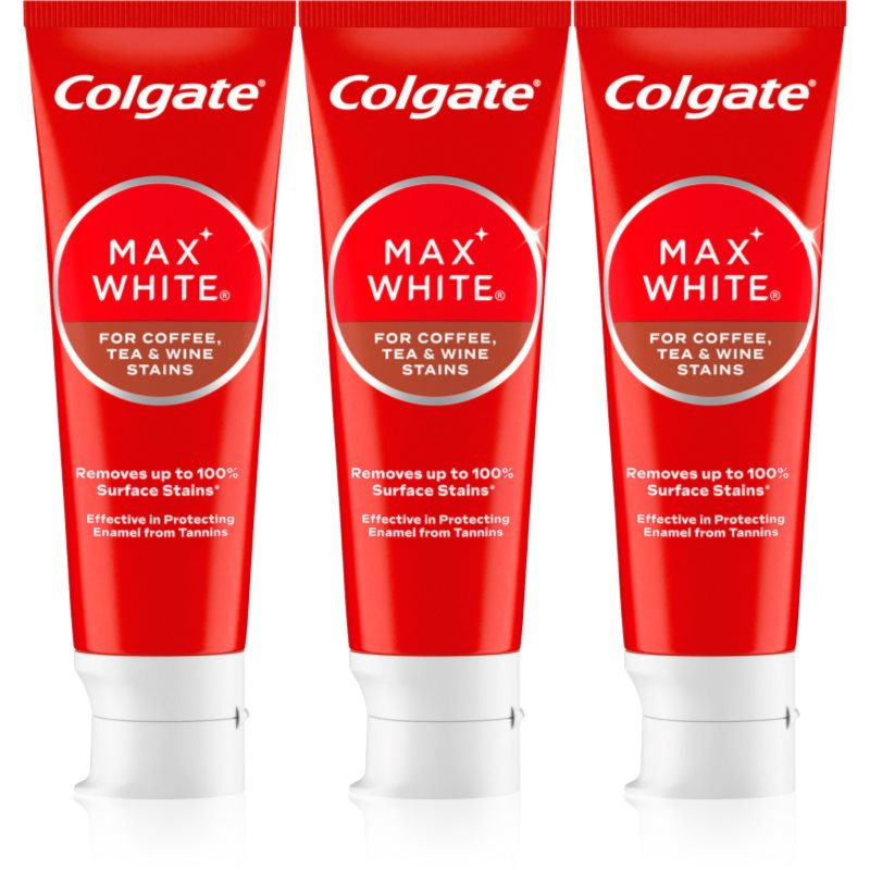 Colgate Max White One Coffee, Tea & Wine bělicí zubní pasta 3x75 ml
