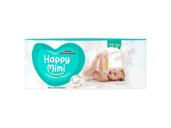 Happy Mimi ubrousky (72ks/fol) Panthenol