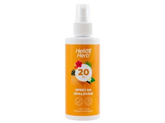 Helios Herb Sprej na opalování SPF 20 s beta karotenem 200 ml