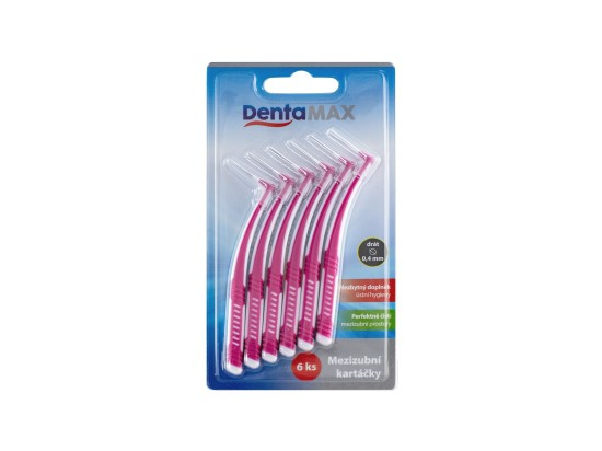 Dentamax mezizubní kartáčky zahnuté 0,4 mm 6 ks