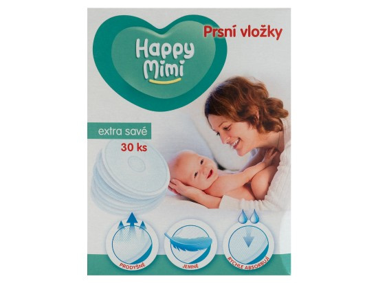 Happy Mimi prsní vložky(30ks/kra)ex sav