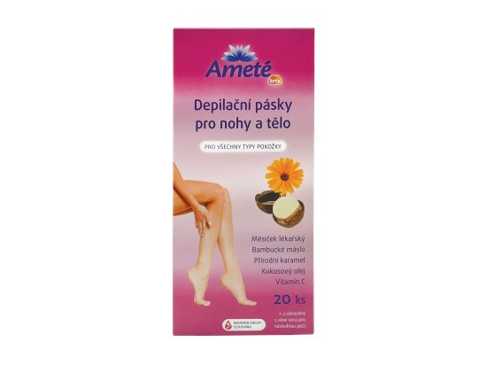 Ameté Depilační pásky na tělo 20 ks