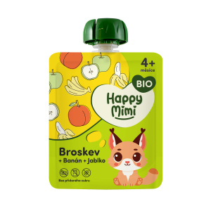 Happy Mimi BIO ovocný příkrm 90g Broske
