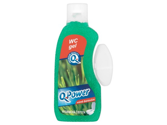 Q Power WC gel 400ml Borovice